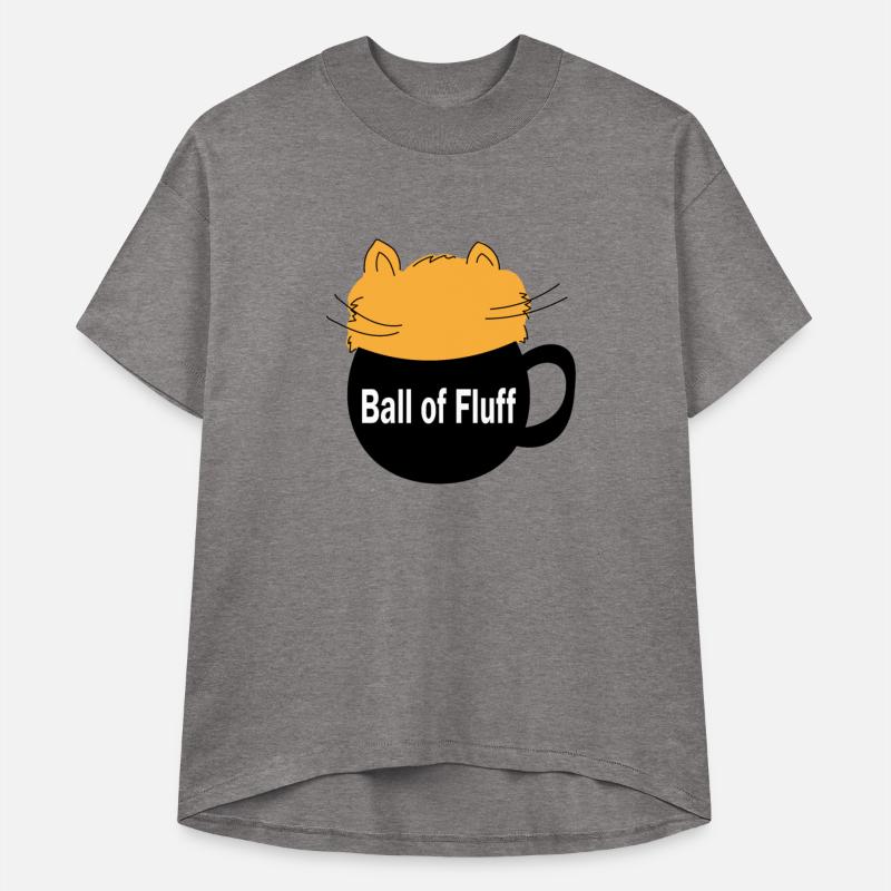 Ball of fluff on a cup, with a cat coming out