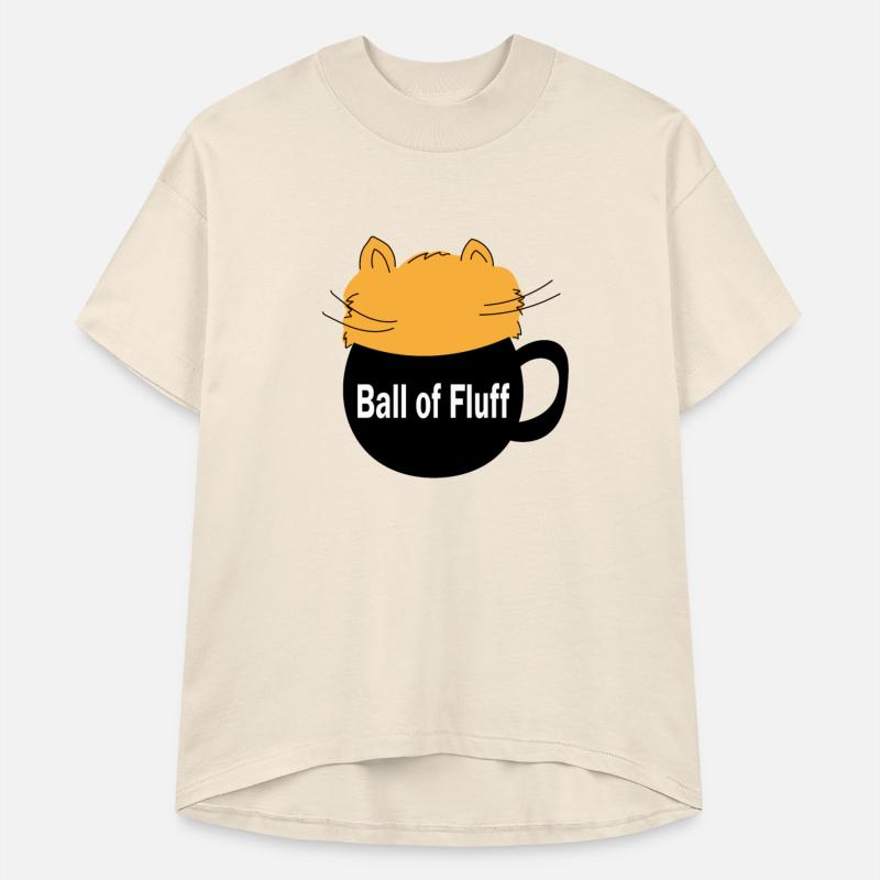 Ball of fluff on a cup, with a cat coming out