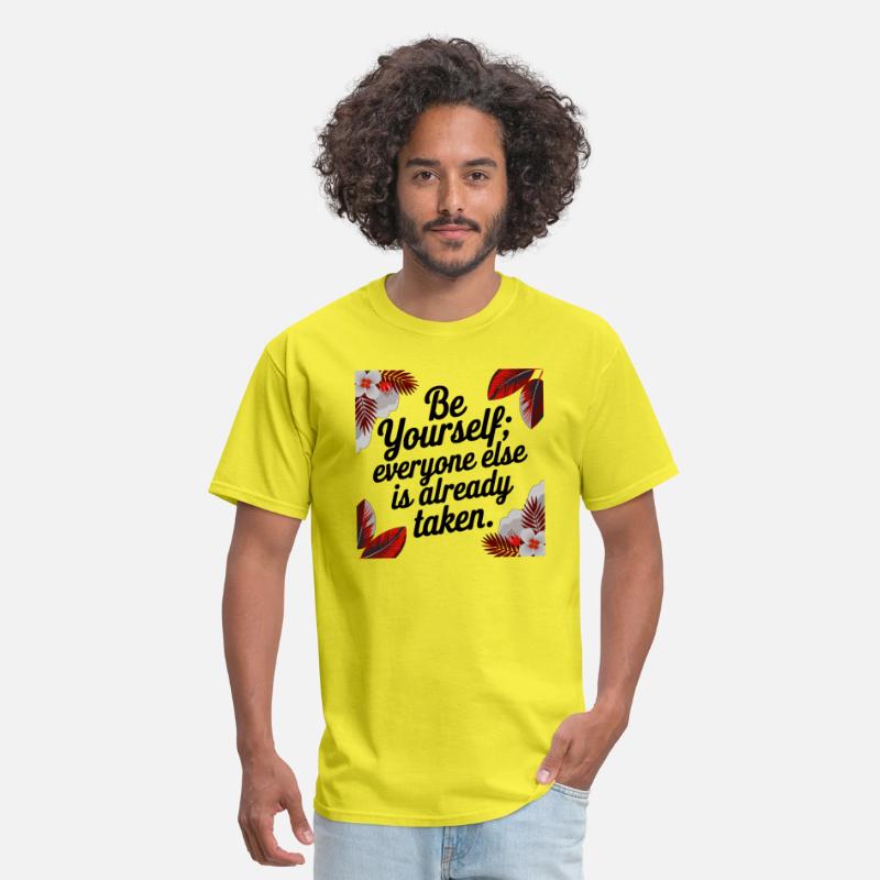 Be Yourself Quote Floral Design