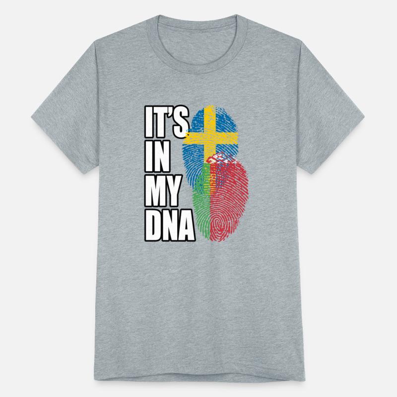 Belarusian And Swedish Mix Heritage DNA Flag