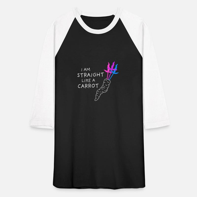 bi pride - straight like a carrot - black bi flag