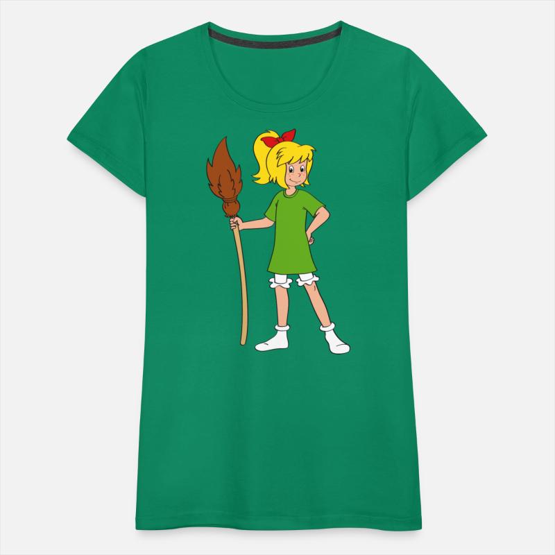 Bibi Blocksberg Poses with Broom