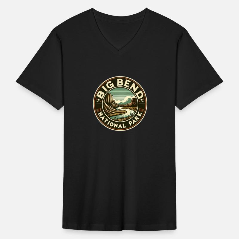 Big Bend National Park Vintage Round Mountains