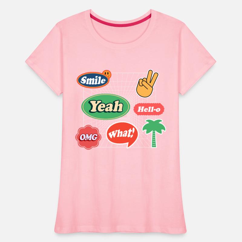 Black and Pink Modern Sticker T Shirt