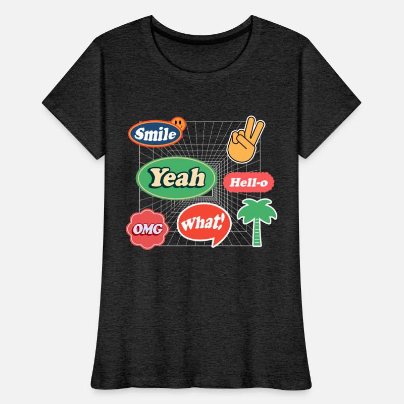 Black and Pink Modern Sticker T Shirt