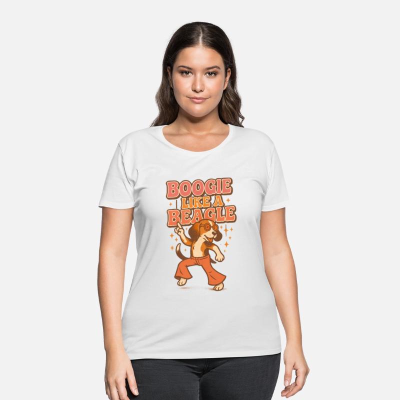Boogie Like a Beagle Retro Dancing Dog Design