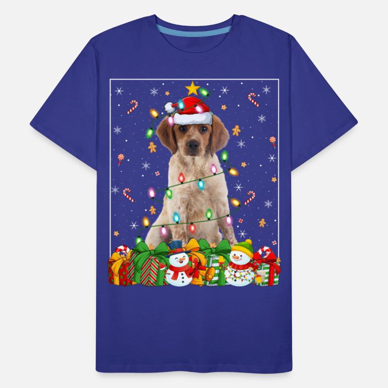 Brittany Spaniel Dog Christmas Lights