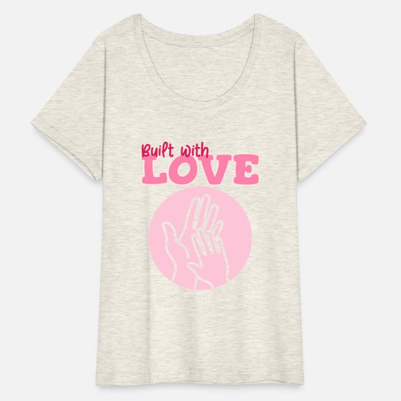 Built with LOVE Child Touching Mom’s Hand Mother