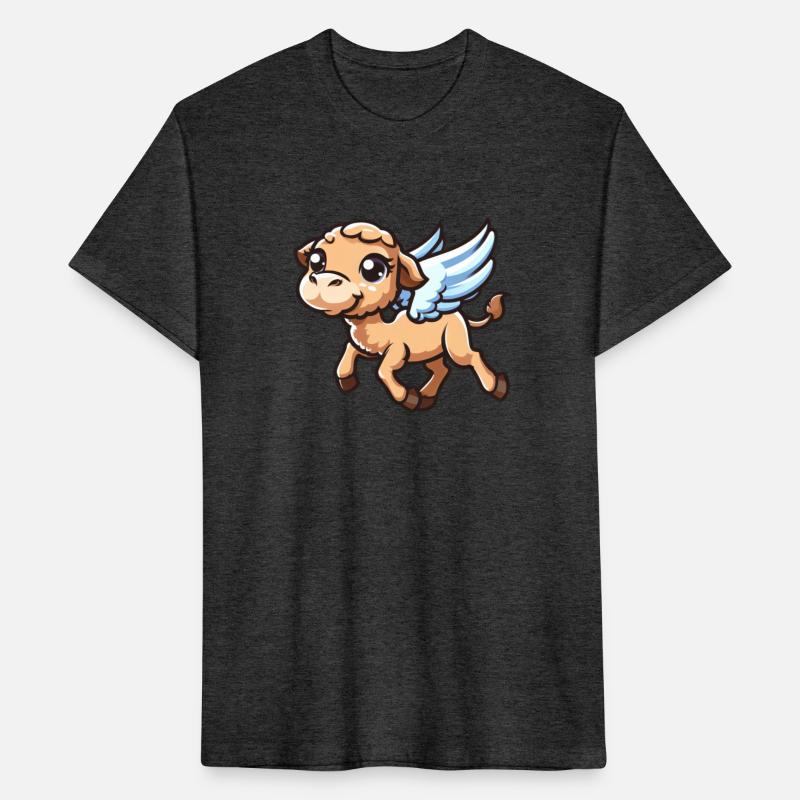 Camel Angel, Winged Illustration, Heavenly Creatur