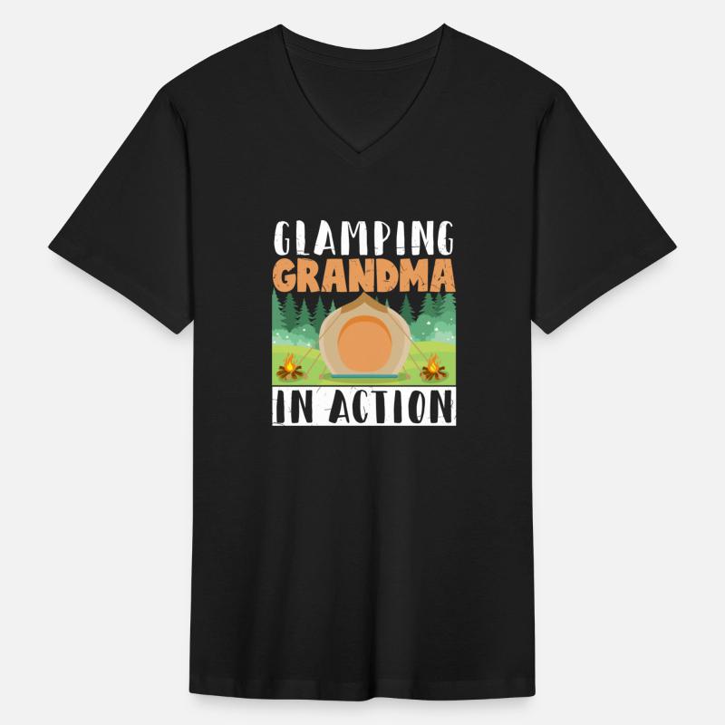 Camper Outdoor Tent Glamping Grandma In Action