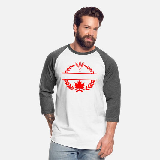 Canada maple leaf grain laurel wreath