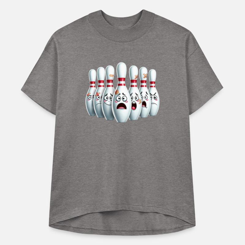 Cartoon Scared Bowling Pins Funny Sport Meme