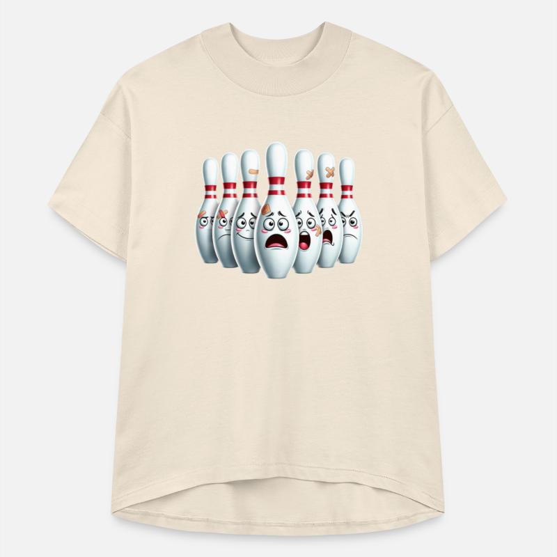 Cartoon Scared Bowling Pins Funny Sport Meme