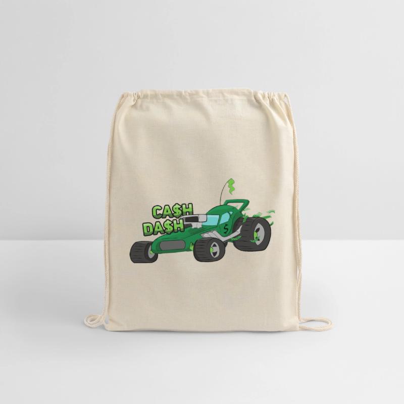 "Cash Dash" Green Dune Buggy Cartoon Beach Buggy