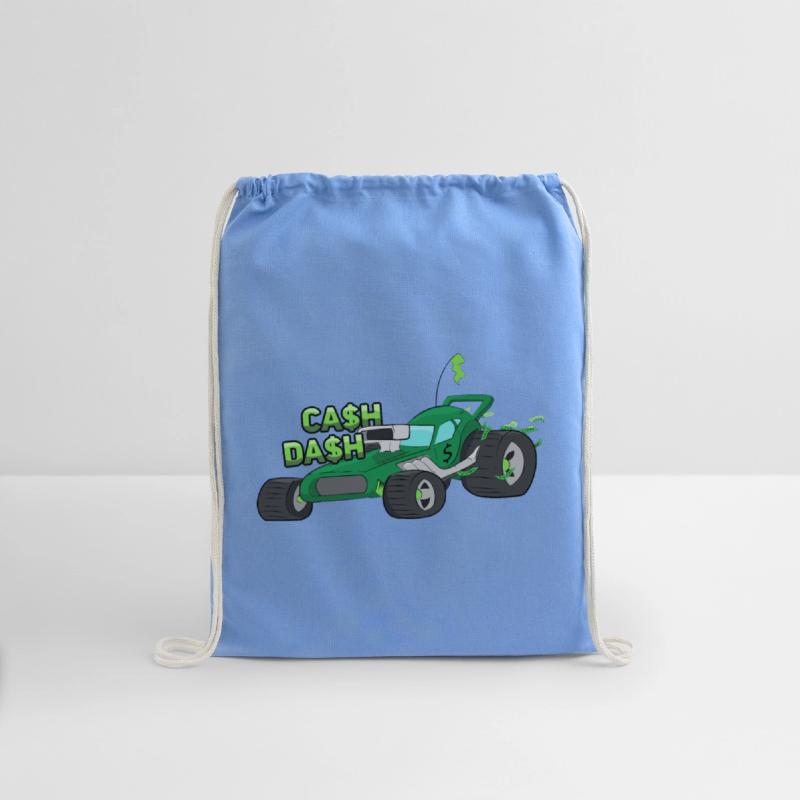 "Cash Dash" Green Dune Buggy Cartoon Beach Buggy