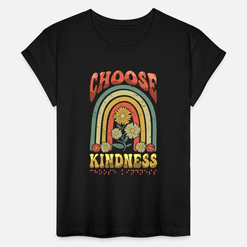 Choose Kindness Braille Alphabet Braille Retro
