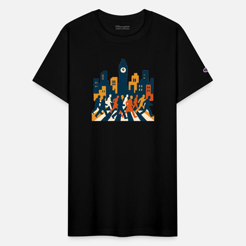 Cityscape Silhouette Graphic T-Shirt