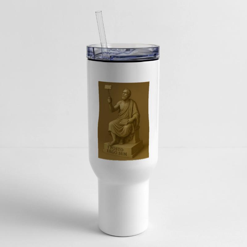 Classical Philosopher Selfie Sculpture