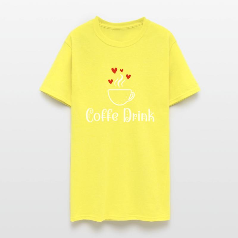 Coffee hot drink with red hearts