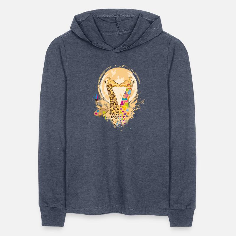 Colorful Giraffes in Love in Graffiti Style