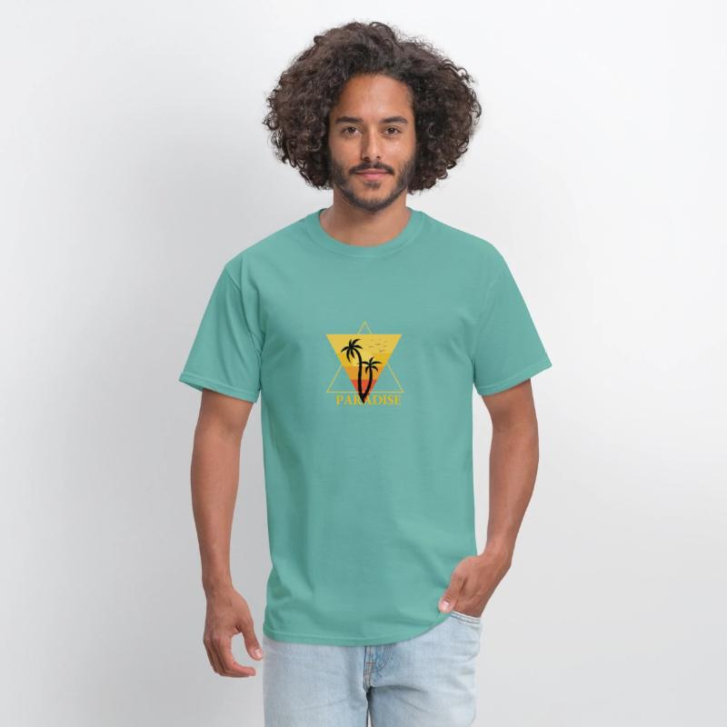 Colorful Summer Illustrated Tshirt Design