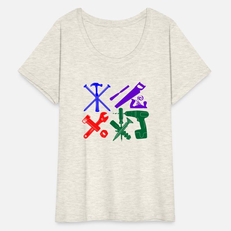 Construction worker tools color DIY