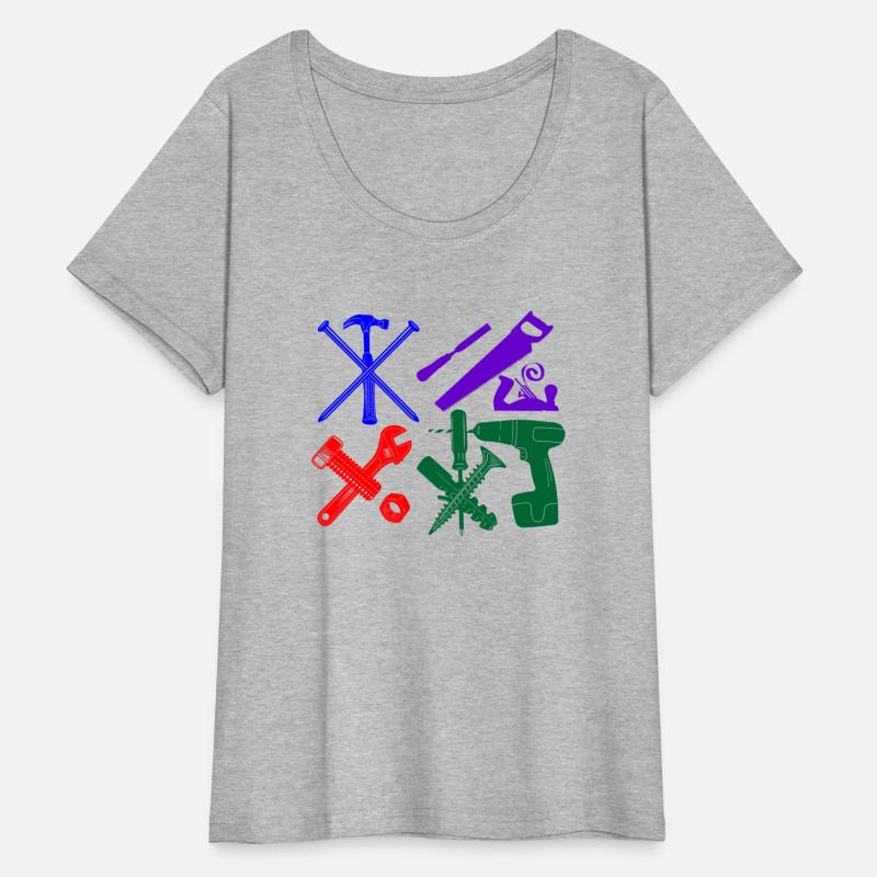 Construction worker tools color DIY