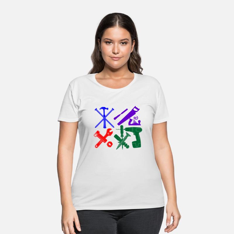 Construction worker tools color DIY