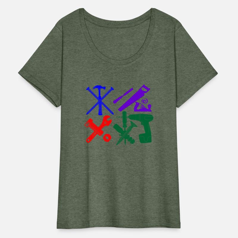 Construction worker tools color DIY