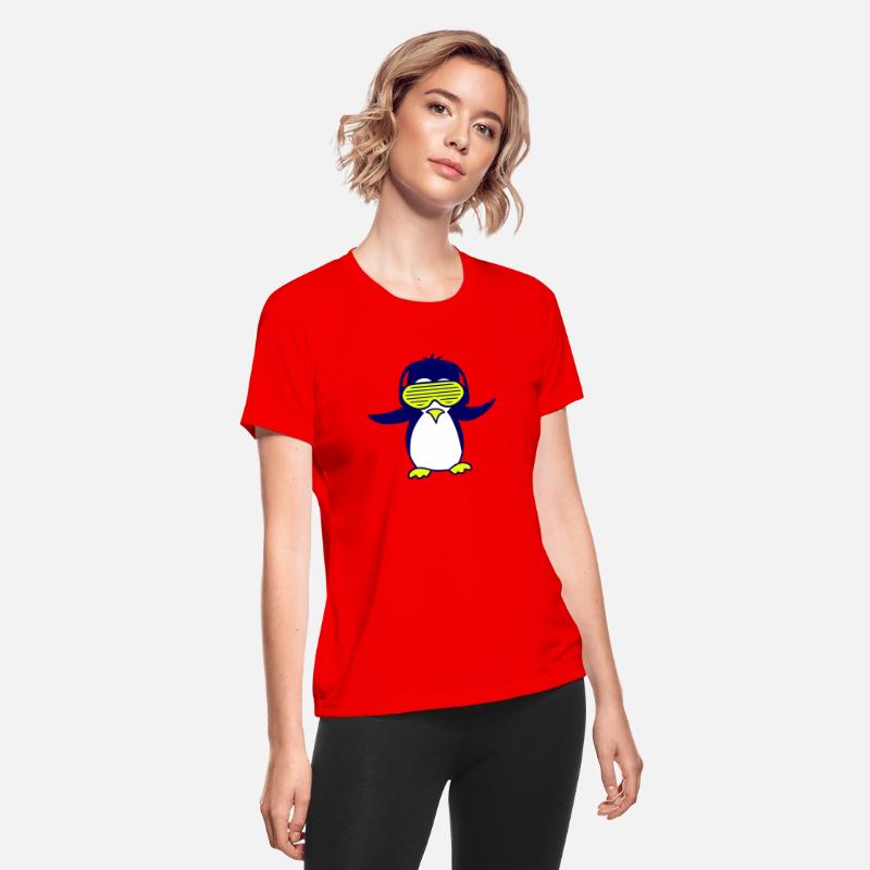 Cool Funny DJ Penguin Bird Animal Music Club Party