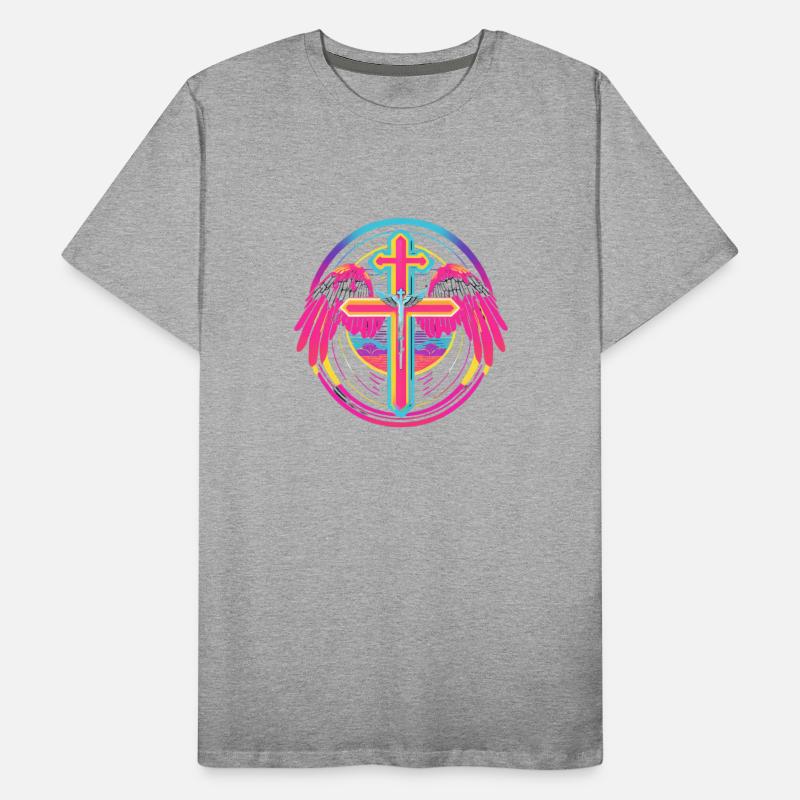 Cool Surrealist Cross with Wings D11