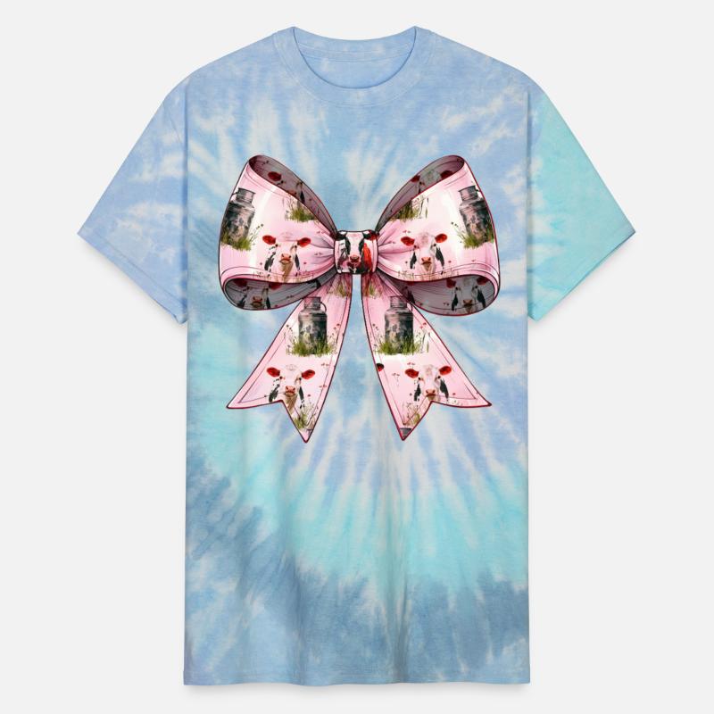 Coquette Bow Cow Farmer Milk Dairy Farmer Farming