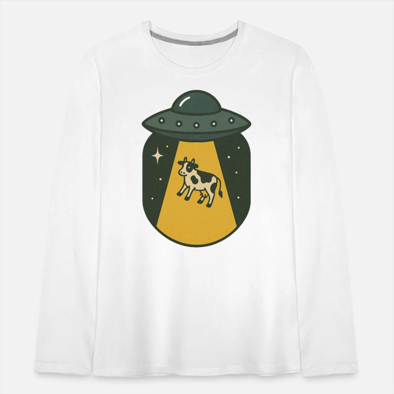 Cow Encounter UFO Illustration