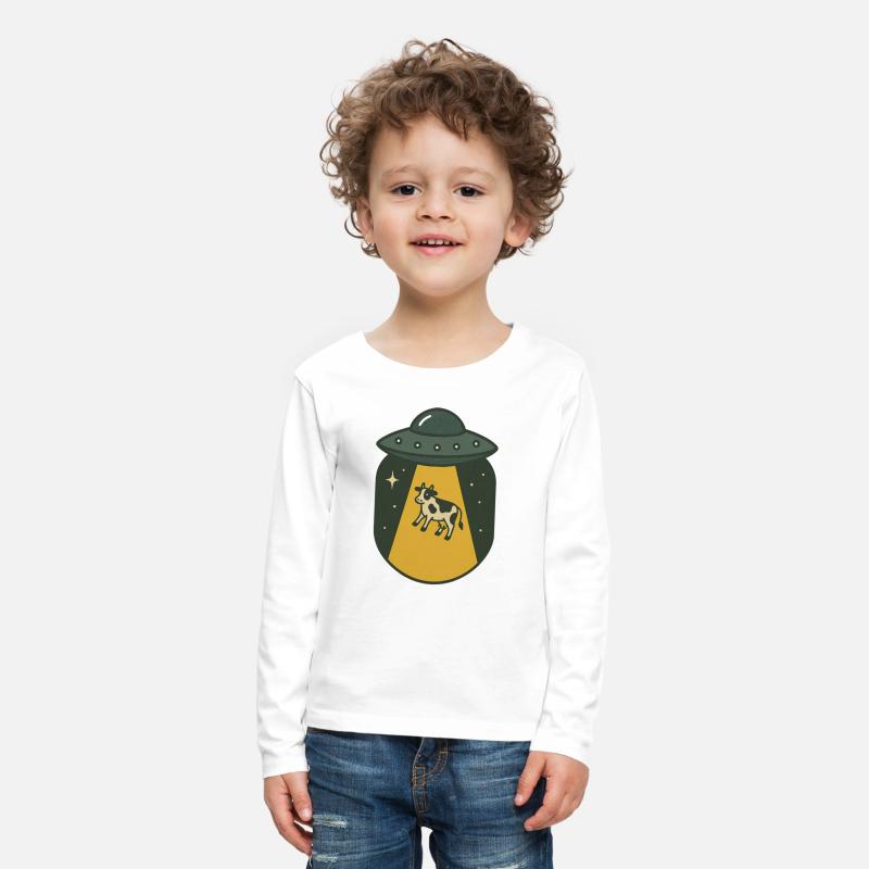 Cow Encounter UFO Illustration