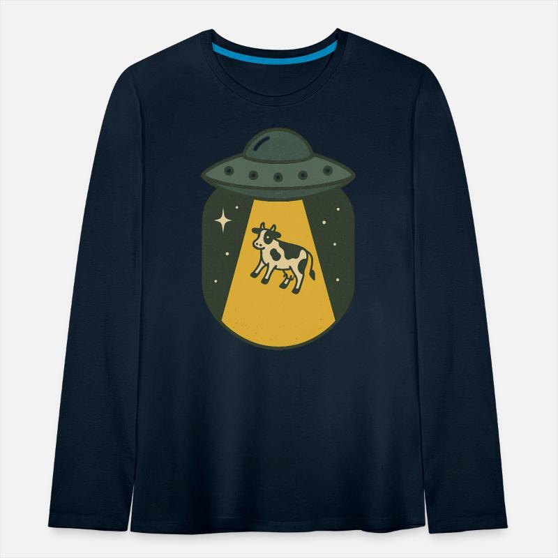 Cow Encounter UFO Illustration