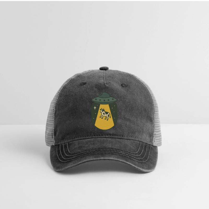 Cow Encounter UFO Illustration