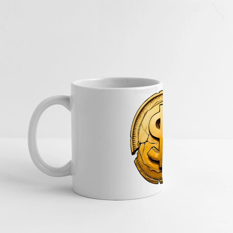 Cracked Dollar Coin Bankrupt America