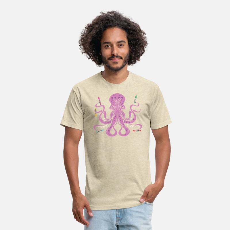 Crayon Coloring Artistic Drawing Color Octopus