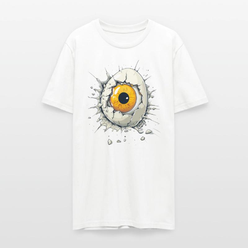 Creepy Orange Eye Hatching from Egg