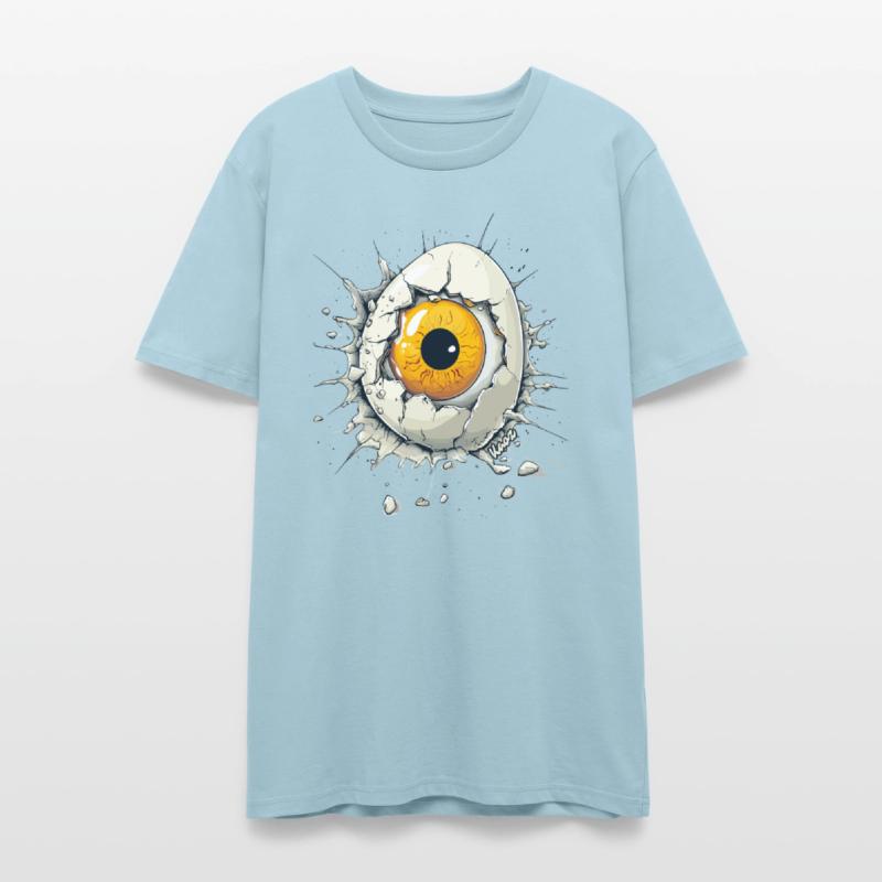 Creepy Orange Eye Hatching from Egg