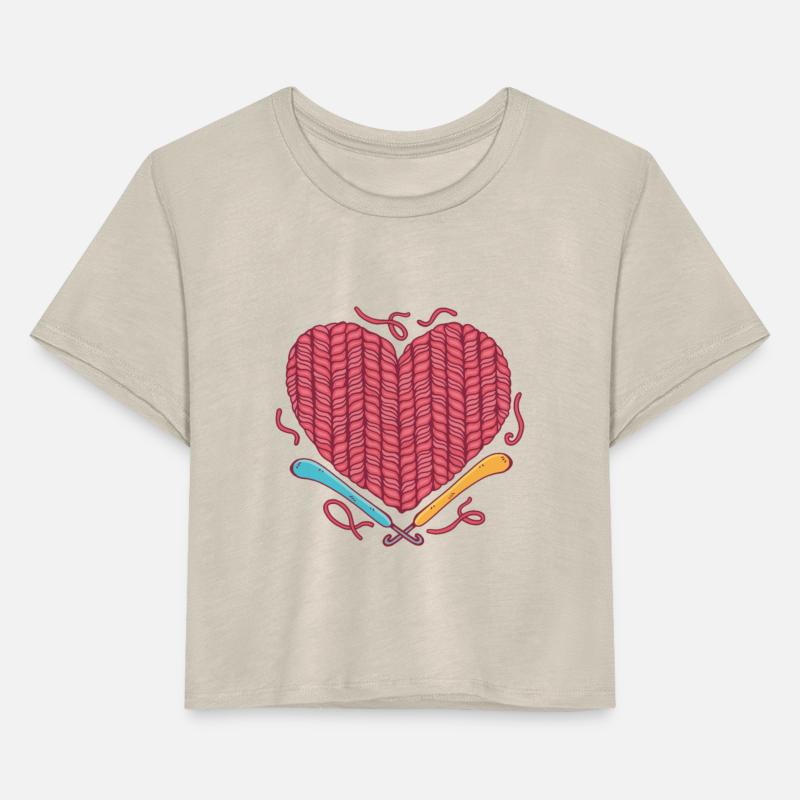 Crochet heart woolen love