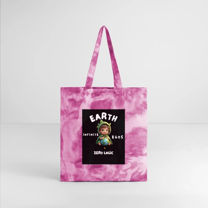 Cute Boy Holding Earth – Ego vs Logic Quote