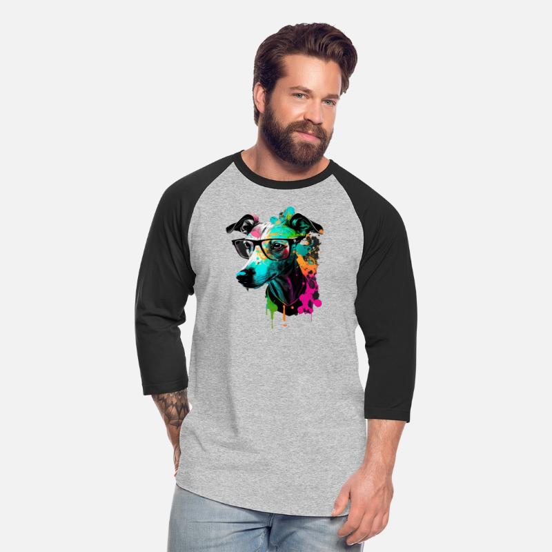 Cute Colorful Whippet Face