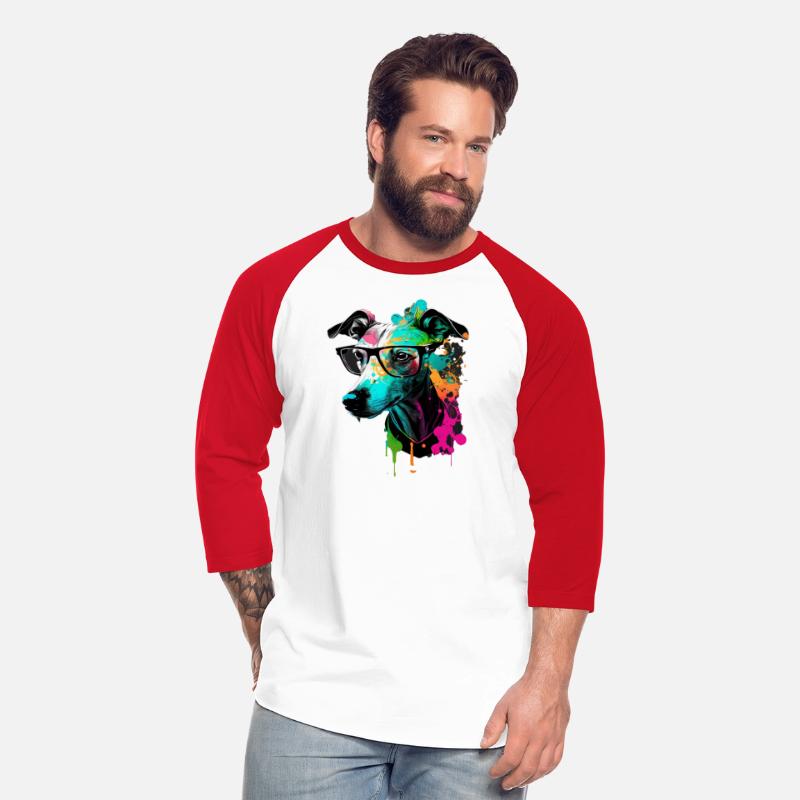 Cute Colorful Whippet Face