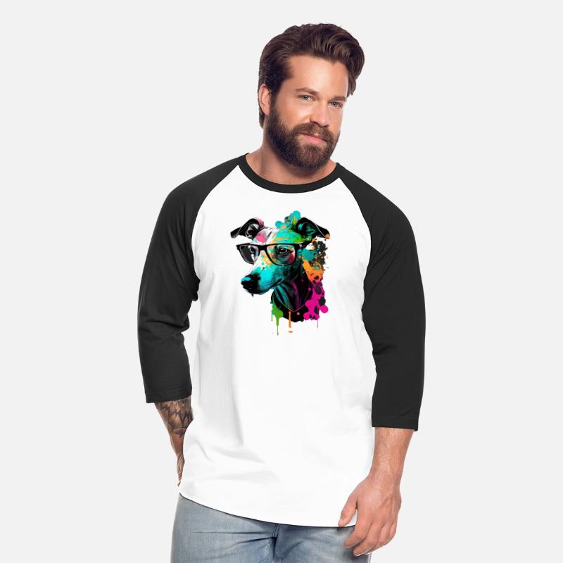 Cute Colorful Whippet Face