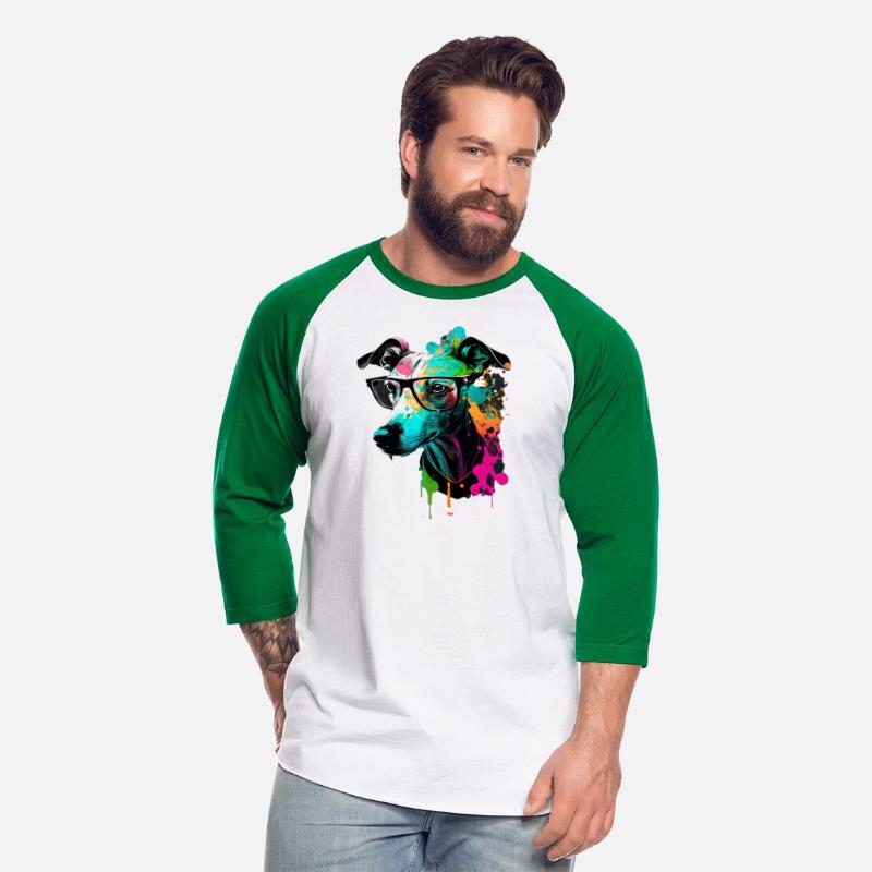 Cute Colorful Whippet Face