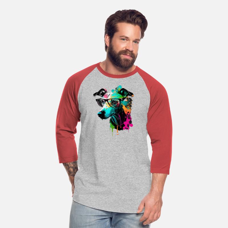 Cute Colorful Whippet Face