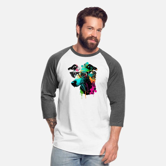 Cute Colorful Whippet Face