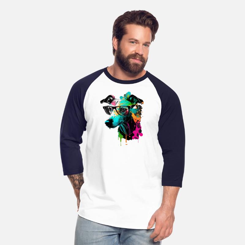 Cute Colorful Whippet Face