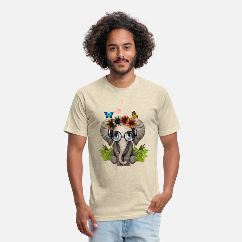 Cute Elephant Sunflowers, little cute elephant